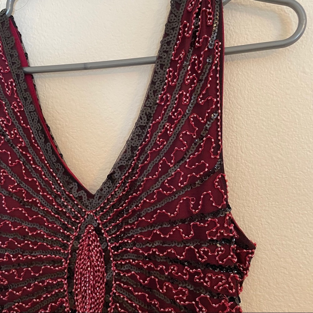 Like new Burgundy Flapper Dress